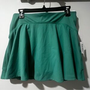 NWT Green Tennis Skirt With built in Shorts Old Navy